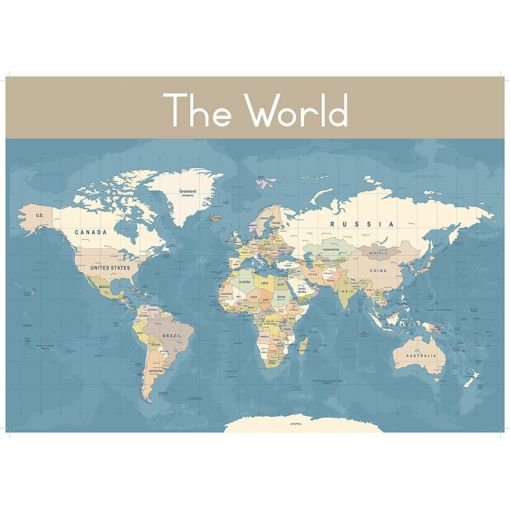 Poster - Senior Map - World (A2)