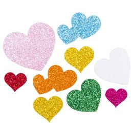 Foam Shape - Glitter Hearts (7g)