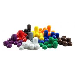 Counters - Stacking Caps (10 colour,200pc) 2cm