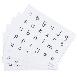 Flash Cards (A4) - Alphabet Letters (5pc) - Reading cards