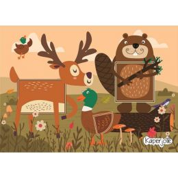 Dough Cards (A5) - Geometric Shapes Forest (5pc)