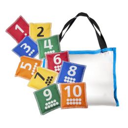 Bean Bags - Printed Numbers (0-10) in PVC bag