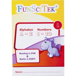 Colour Alphabet & Numbers (Large Font) - 36 pg