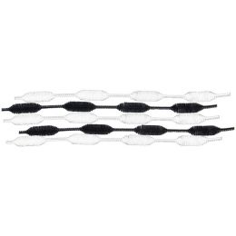 Pipe Cleaners Wavy (10pc) - Black & White