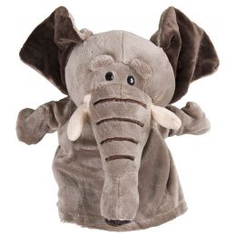 Hand Puppet Open Mouth Stuffed - Elephant