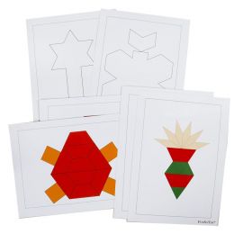 Pattern Blocks 6-shape 6-colour -  Card Set 1 (A5)