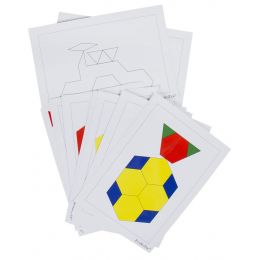 Pattern Blocks 6-shape 6-colour -  Card Set 2 (A5)