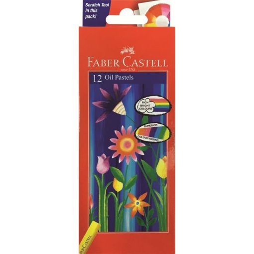 Pastels Oil - 10.5mm (12pc) Jumbo 6cm - FaberCastell