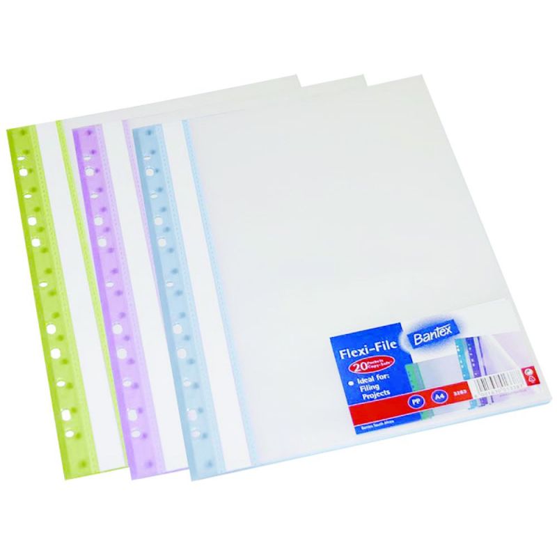 Display book with filing pockets - A4 (20 pockets) Flexi-File - Bantex