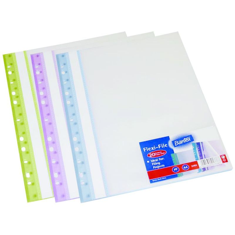 Flip File Display Book - A4 (20 pockets) Flexi-File - Bantex