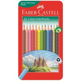 Colour Pencils - Grip Dots (12pc) in Tin -  FaberCastell