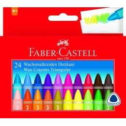 Wax Crayons - Triangular 10mm (24pc) - FaberCastell