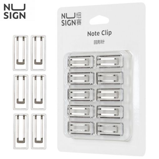 Paper Note Clip (10pc) Silver - Nusign Deli