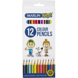 Colour Pencils - Hexagonal 7mm (12pc) - Marlin