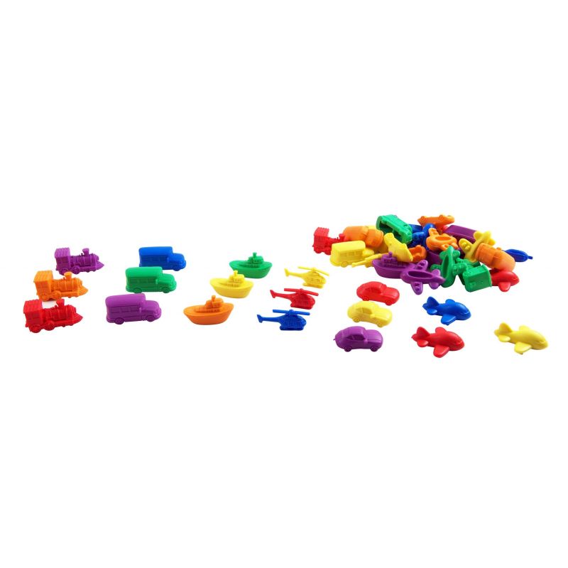 Counters - Transport - 72pc (6 design, 6 colour)