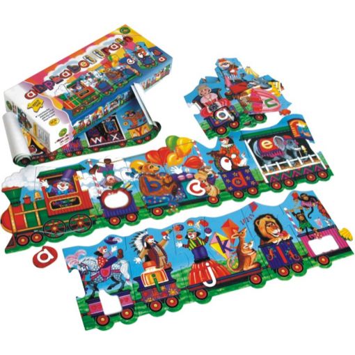 PZ CardBoard 28pc Floor - Alphabet Train