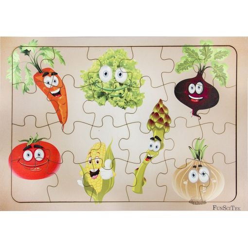 PZ Wood Frame - A4 20pc - Vegetables (SP)