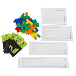 Pentominoes Puzzle Kit (5 sets, 4 boards & Cards)