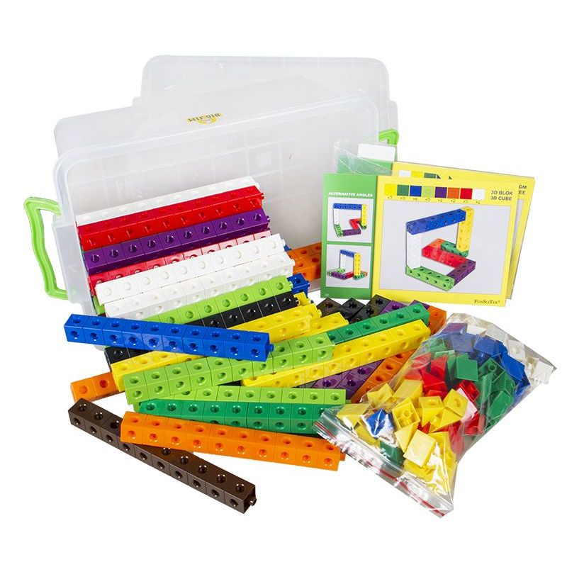 Connect-A-Cube Classroom Set with Activity Cards (600 cubes)