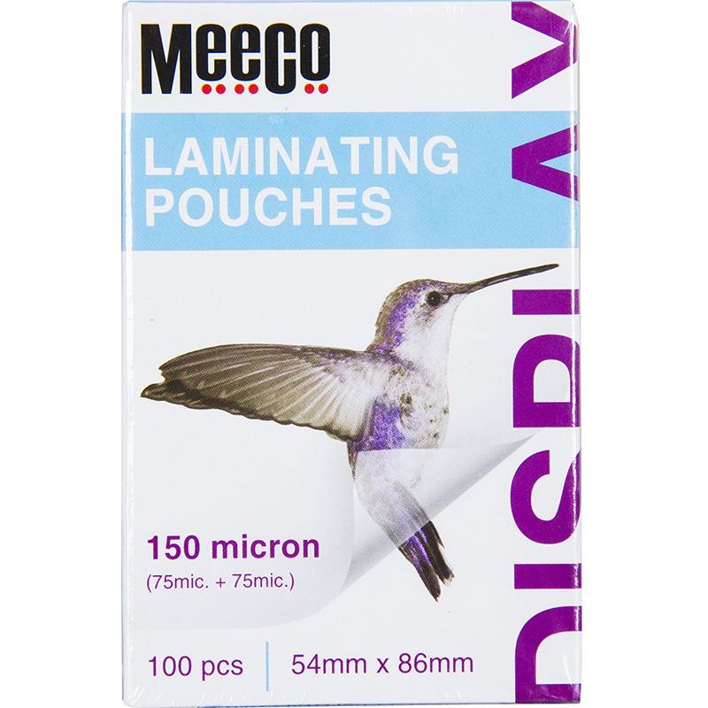 Laminating pouch - Credit Card Size - 150 micron (100Pcs/box)
