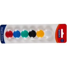 Magnetic Buttons 20mm, 6pc (Ass Colours)