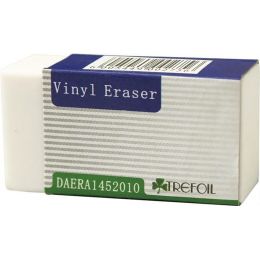 Eraser - 40x20x10mm (1pc) Plastic White