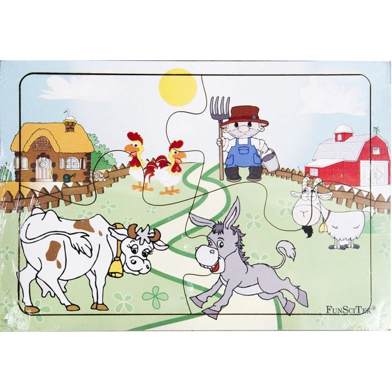 PZ Wood Frame - A4 4pc - Farm Animals (BB)