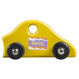 Wooden Coloured Car - Race - Small