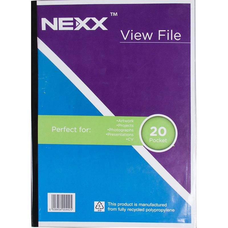 Flip File Display Book - A4 (20 pocket) - Nexx