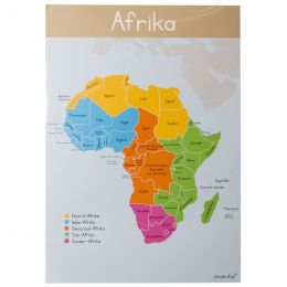 Poster - Kaart - Afrika (A2)