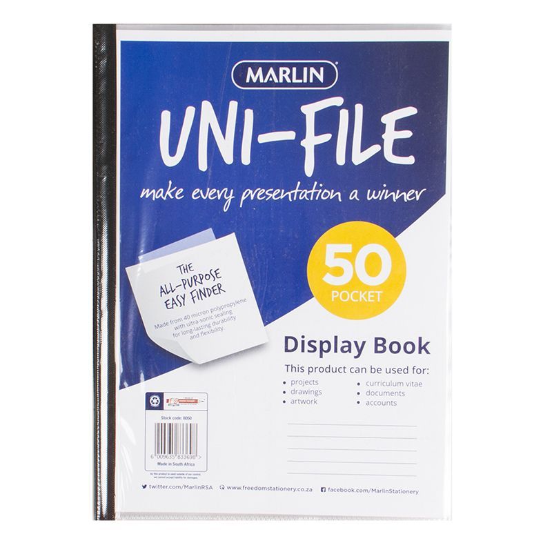 Display book with filing pockets - A4 (50 Pocket) - Soft Cover