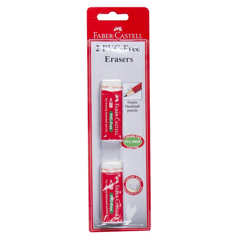 Eraser - (2pc) PVC Free - FaberCastell