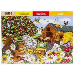 Wood Puzzle - A3 150pc - Beekeeper (Bees)