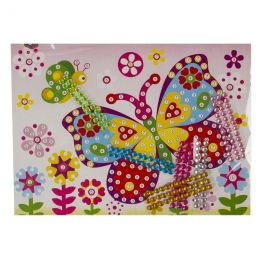 Craft Kit - Butterfly with Stick-on Rhinestones