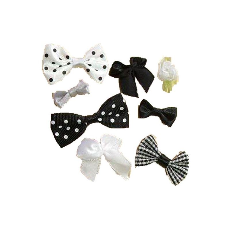 Ribbon Bows (8pc) - choose colour