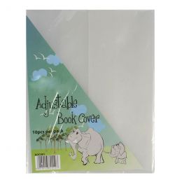 Book Cover A4 - Adjustable (10pc) - CLEAR (PP 120mic)