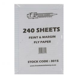 Fly Paper  - A4 (240p) - Feint & Margin - ½ Ream