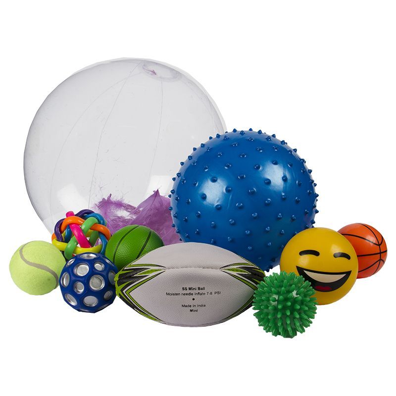 Sensory Balls - Set of 10 with pump