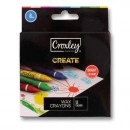Wax Crayons - 8mm (12pc) - Croxley