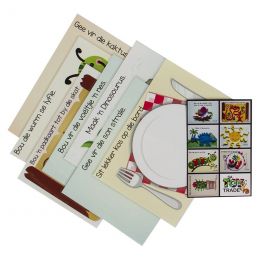 Dough Cards (A5) D/sided - Set C - Fun Pictures - Sun (7pc) A&E