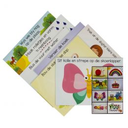 Dough Cards (A5) D/sided - Set E - Fun Pictures - Butterfly (7pc) A&E