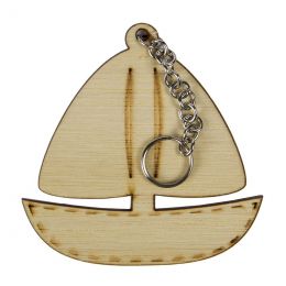 Keyring - Wooden Boat (Single)