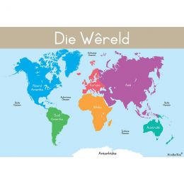 Poster - Map - World (Wereldkaart) (A2)