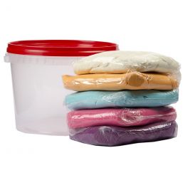 Dough Play (5kg) in Tub - Pastel Mixed