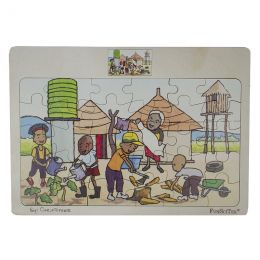 PZ Wood Frame - A3 - 30pc - Family at the Village (SP)