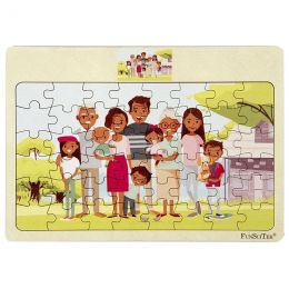 PZ Wood Frame - A4 48pc - Family African (SP)