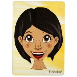 Frame Puzzle A4 - Face Girl (wood) - Western