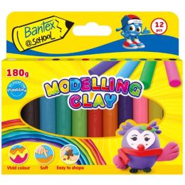 Modelling Clay - (180g) 12 colours in Box - BANTEX