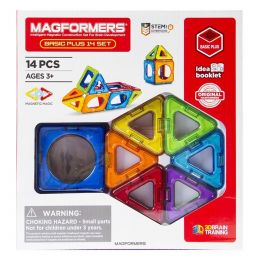 Magna Tiles (14pc) Magformers Basic plus Inner Circle (Magnetic Construction)