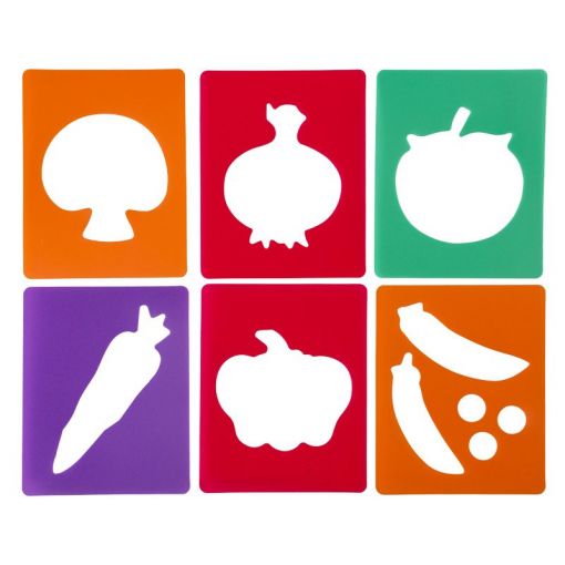 Stencil Set - Vegetables (6pc)